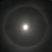 Halo around moon