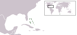 Location of the Bahamas