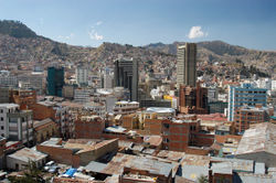 Panoramic sight of the city of La Paz