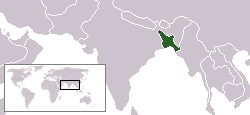 Location of Bangladesh